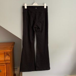 LuLu Lemon Flared Yoga Pants, Black, Size 12